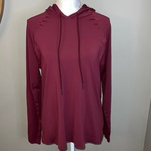 ALO Yoga Burgundy Hoodie Size M